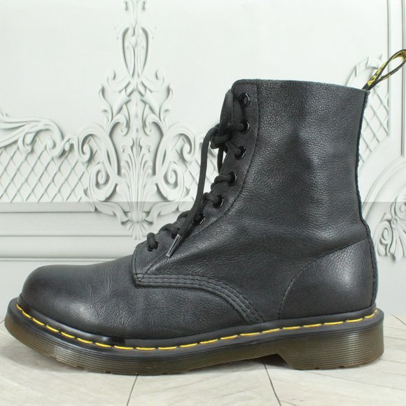 Dr. Martens Shoes - Dr. Martens Pascal Ambassador Black Leather Lace Up Boots Size UK 6 US 8